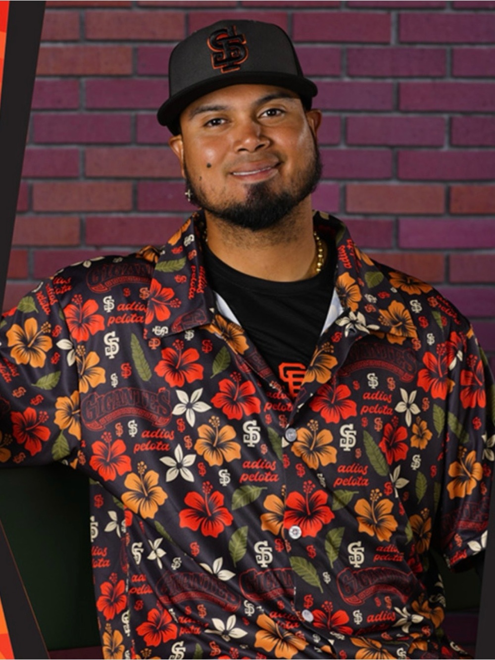 New SF Giants Gigantes Aloha Hawaiian Shirt Size XL - Picture 3 of 4